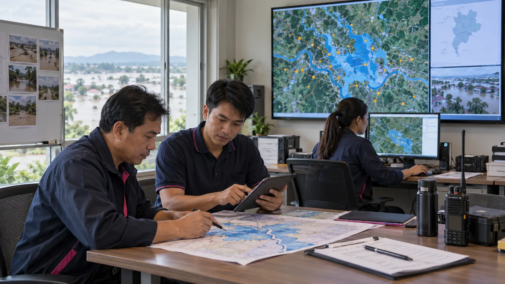 ภาพจำลองประกอบบทเรียนด้าน HADR และการฝึก ไม่ใช่เหตุการณ์จริง